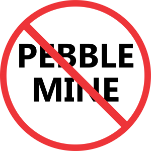 No pebble mine logo