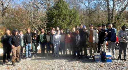 Group Photo of St. James Student volunteers